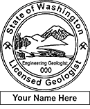 Image of the official stamp for licensed engineering geologists