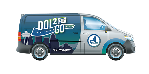 DOL2Go mobile unit - Seattle Skyline wrap
