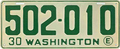 Restored license plates